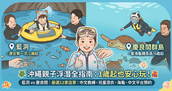 帶小孩去沖繩浮潛，到底該怎麼選？12家親子浮潛店家整理